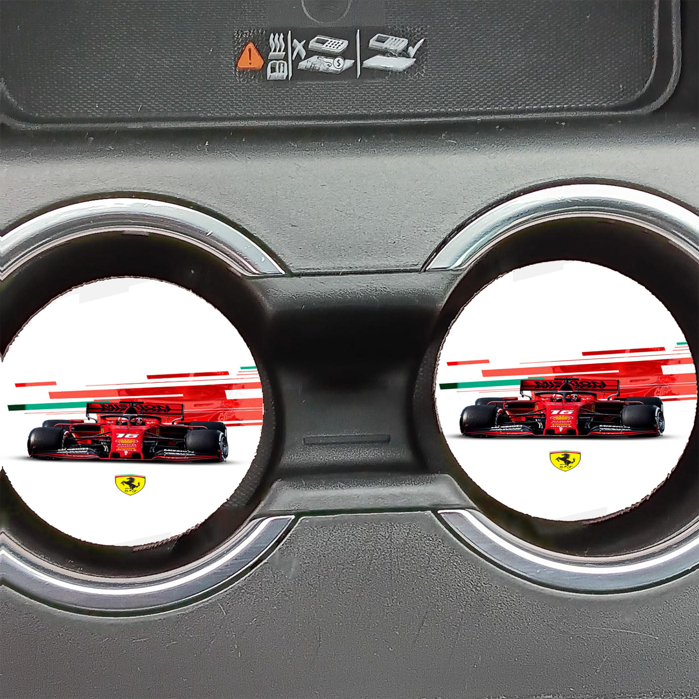 Ferrari Formula One Glitch Car Coasters