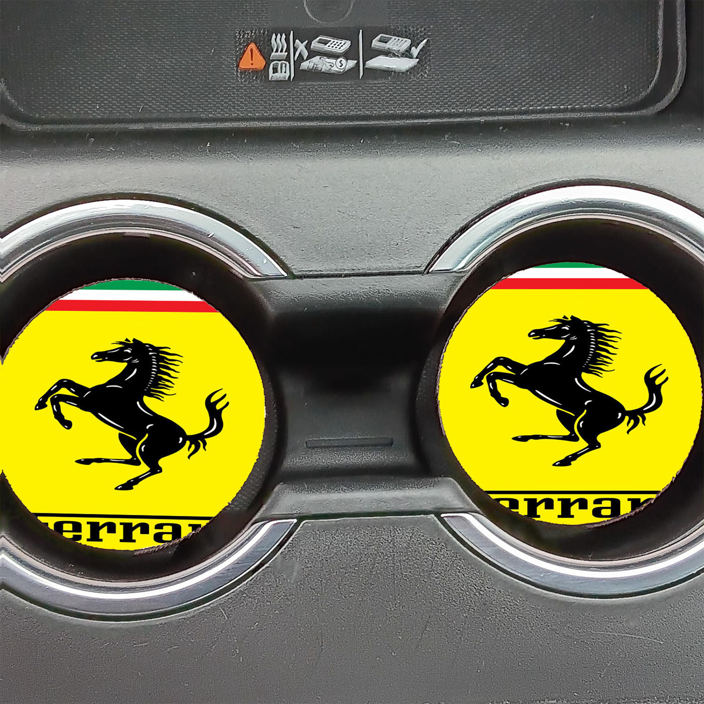 Ferrari Full Logo Car Coasters