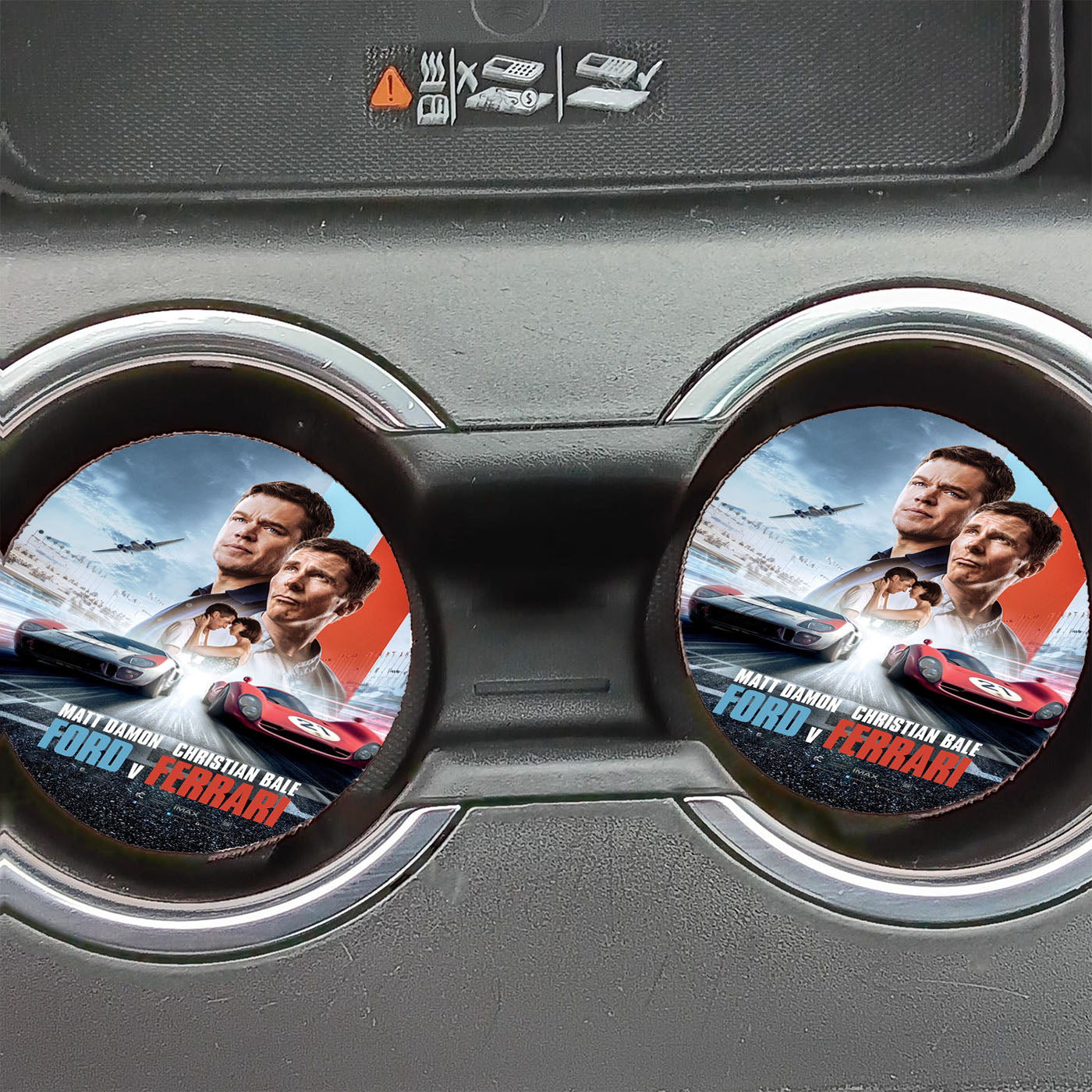 Ford Vs Ferrari Race Car Movie Poster Car Coasters