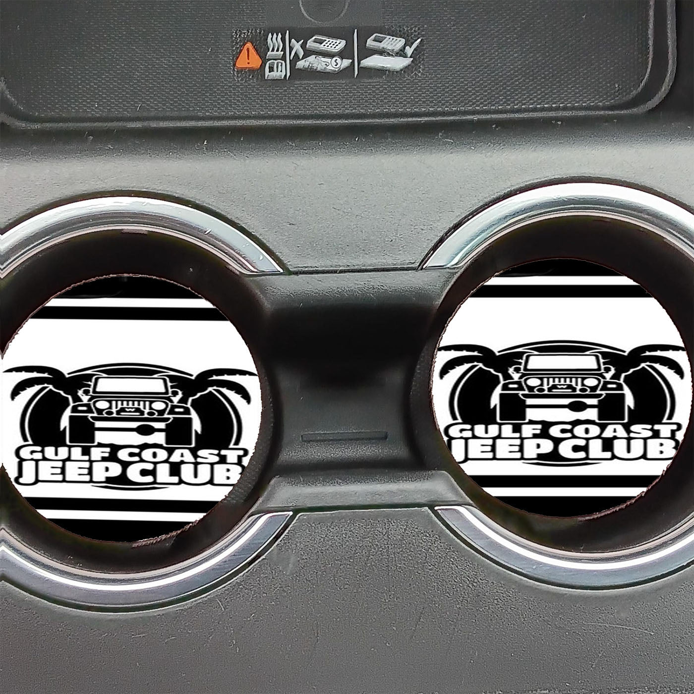 Gulf Coast Jeep Club Car Coasters