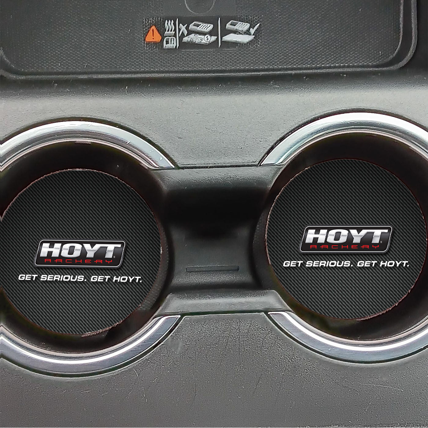 Hoyt Archery Carbon Car Coasters