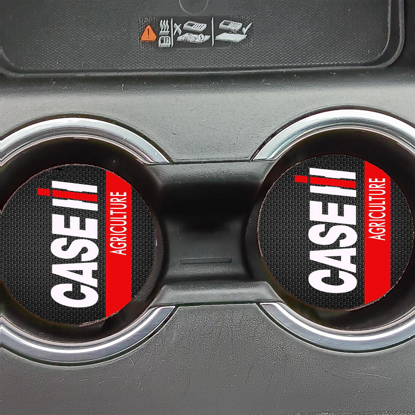 Ih Tractor Diesel Carbon Car Coasters