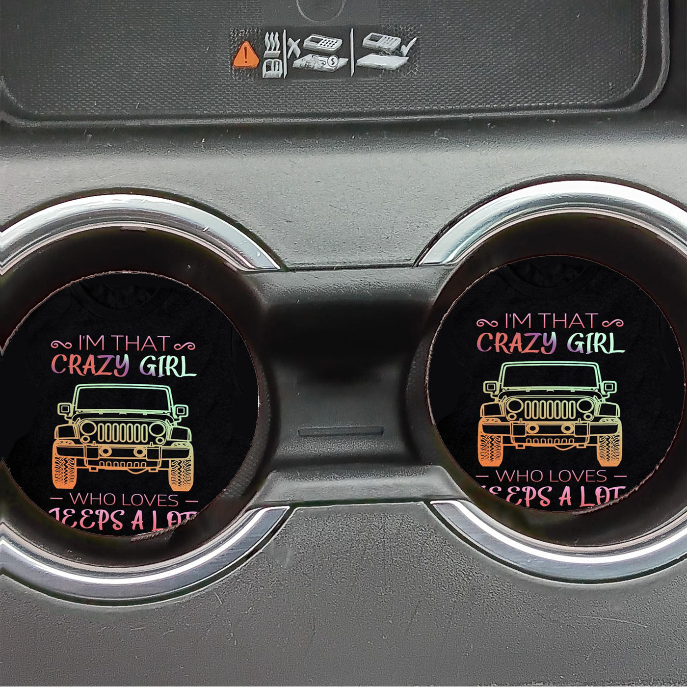 Jeep Cj5 Logo Car Coasters