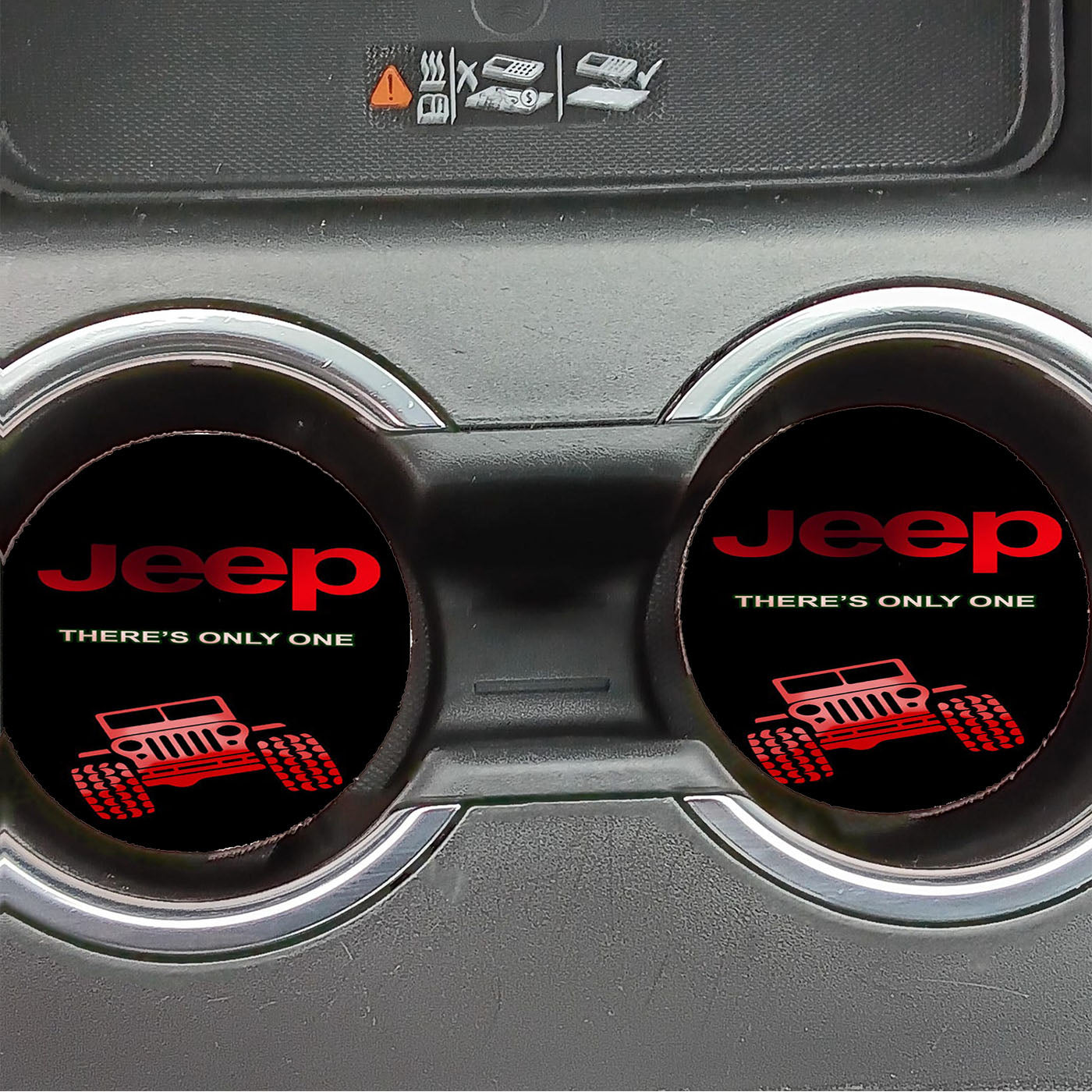 Jeep White Car Car Coasters