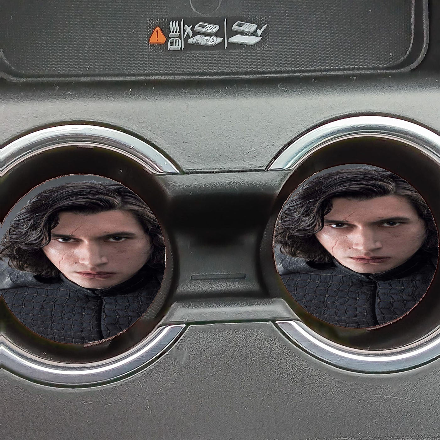 Kylo Ren Star Wars Comic Art Car Coasters