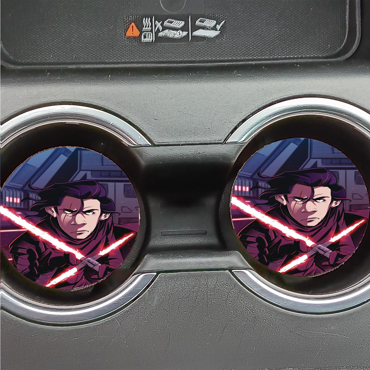 Kylo Ren Star Wars The Force Awakens Wallpaper Car Coasters