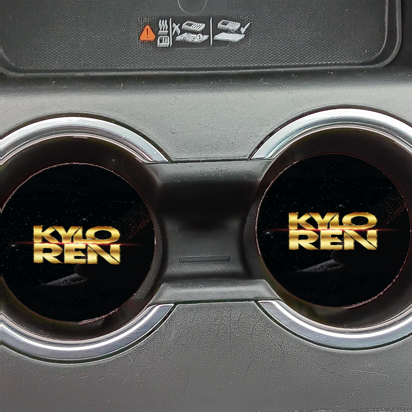 Kylo Ren Star Wars Villain Mask Fan Art Car Coasters