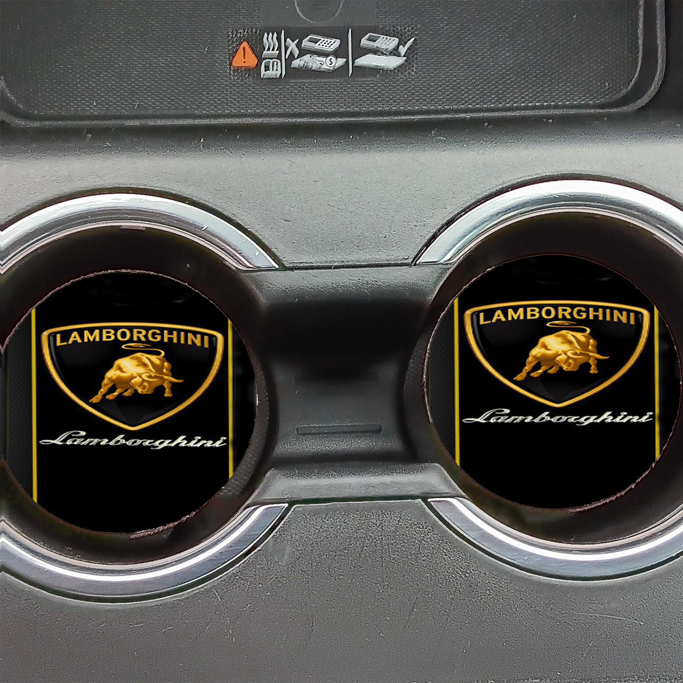 Lamborghini Emblem Logo Car Coasters