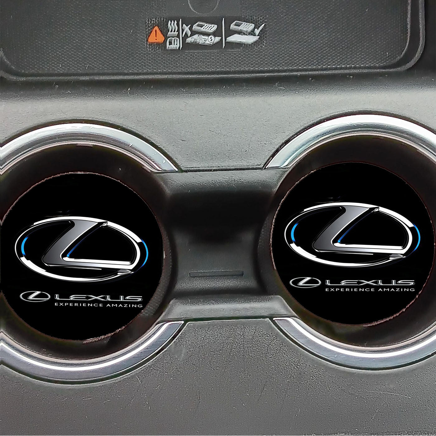 Lexus Logo Black Car Coasters
