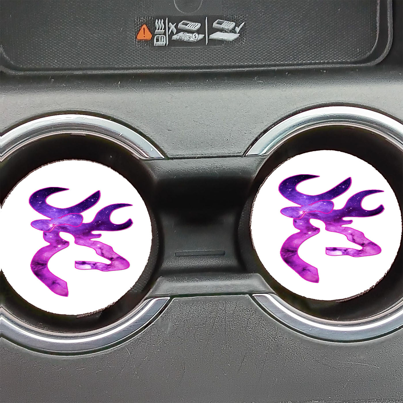 Love Browning Deer Camo Girl Car Coasters