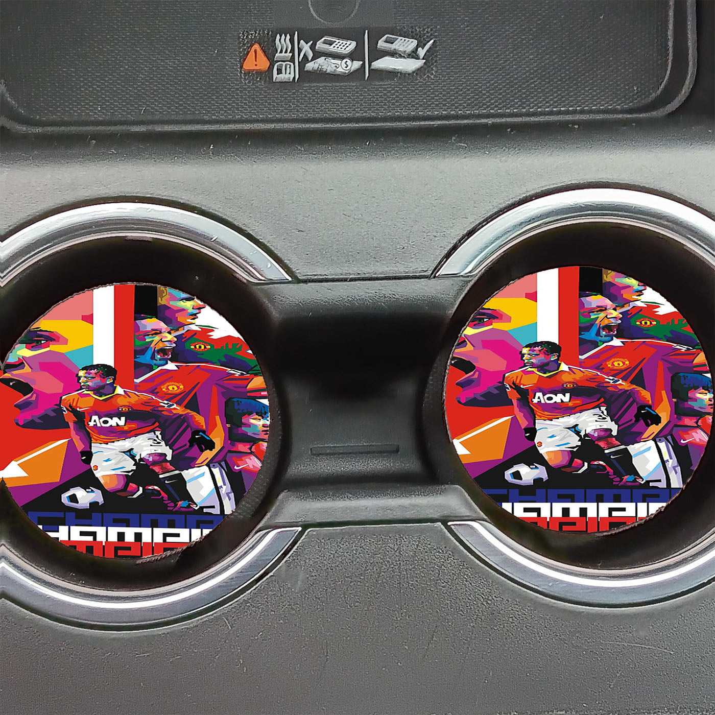 Manchester United Champion Car Coasters