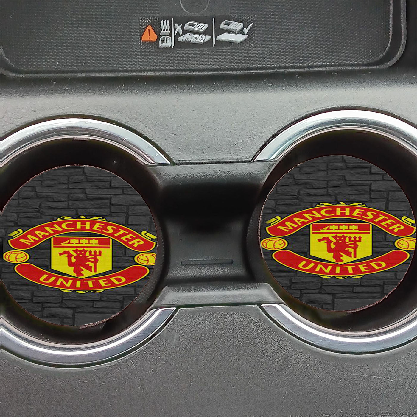 Manchester United Fc Logo Car Coasters