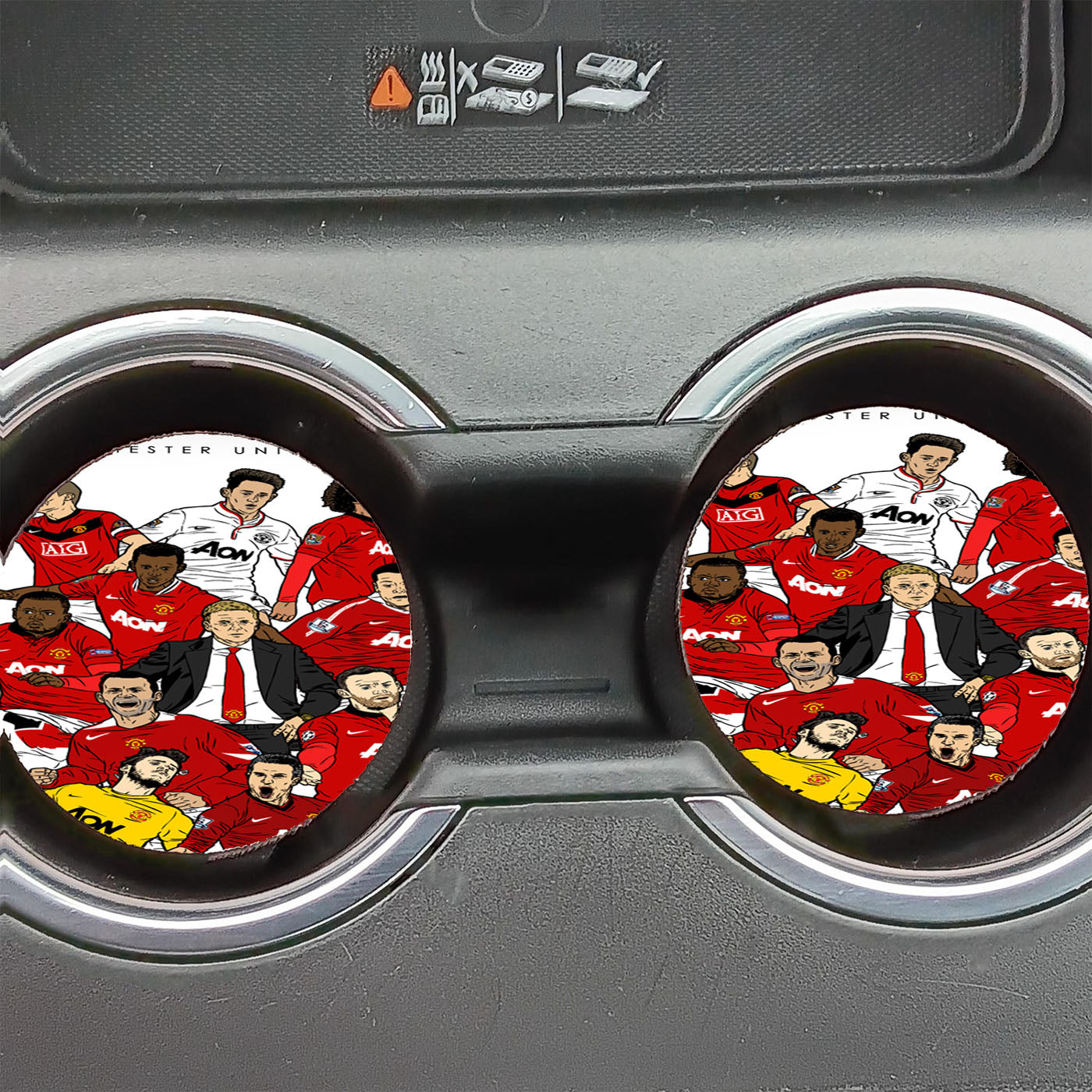 Manchester United Player Car Coasters