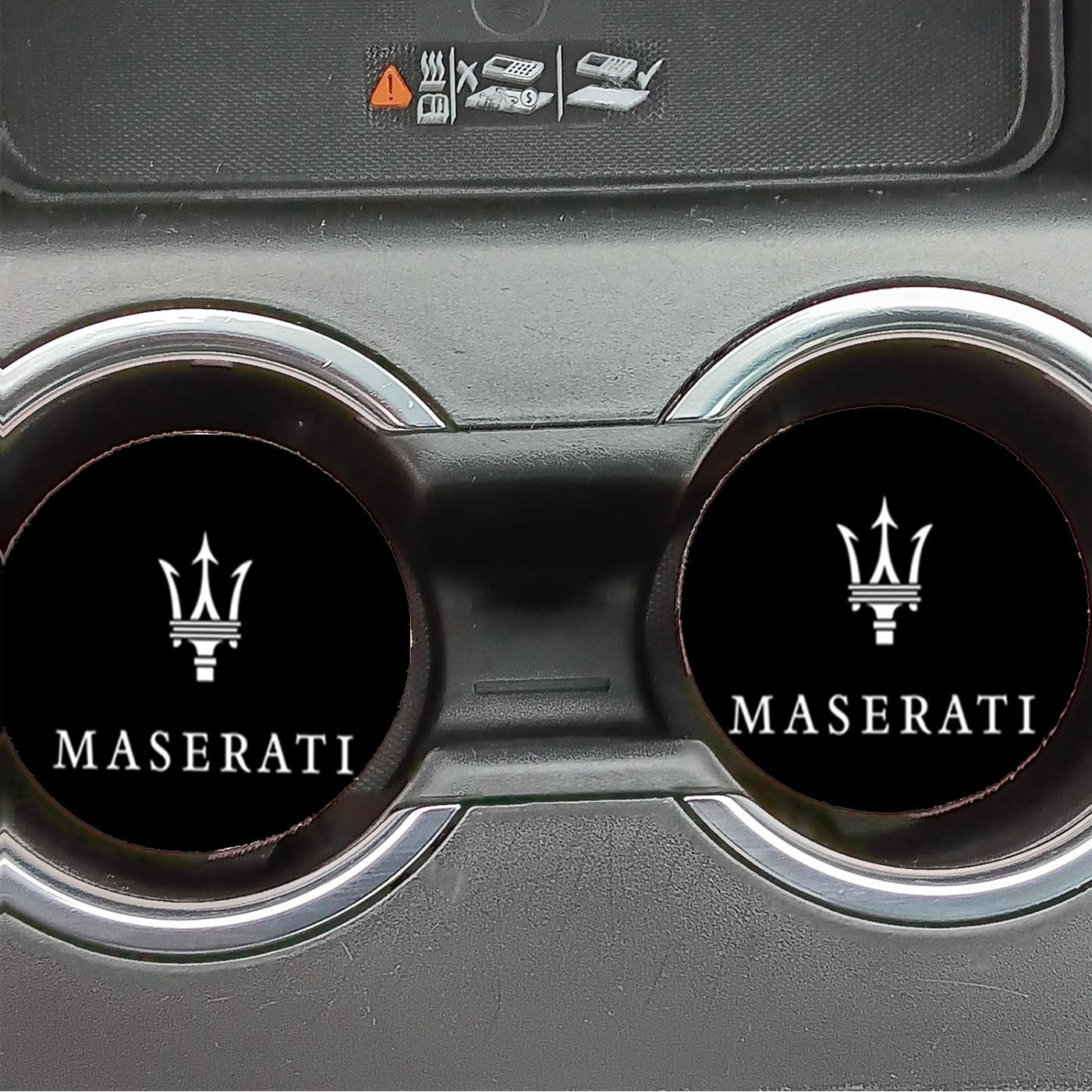 Maserati Cover Logo 2 Car Coasters