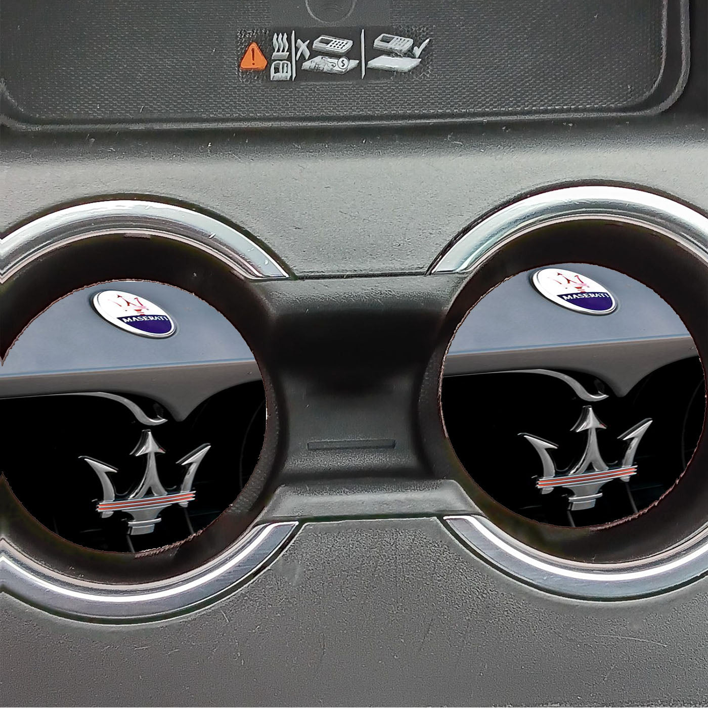 Maserati Trident Cars Logo Car Coasters
