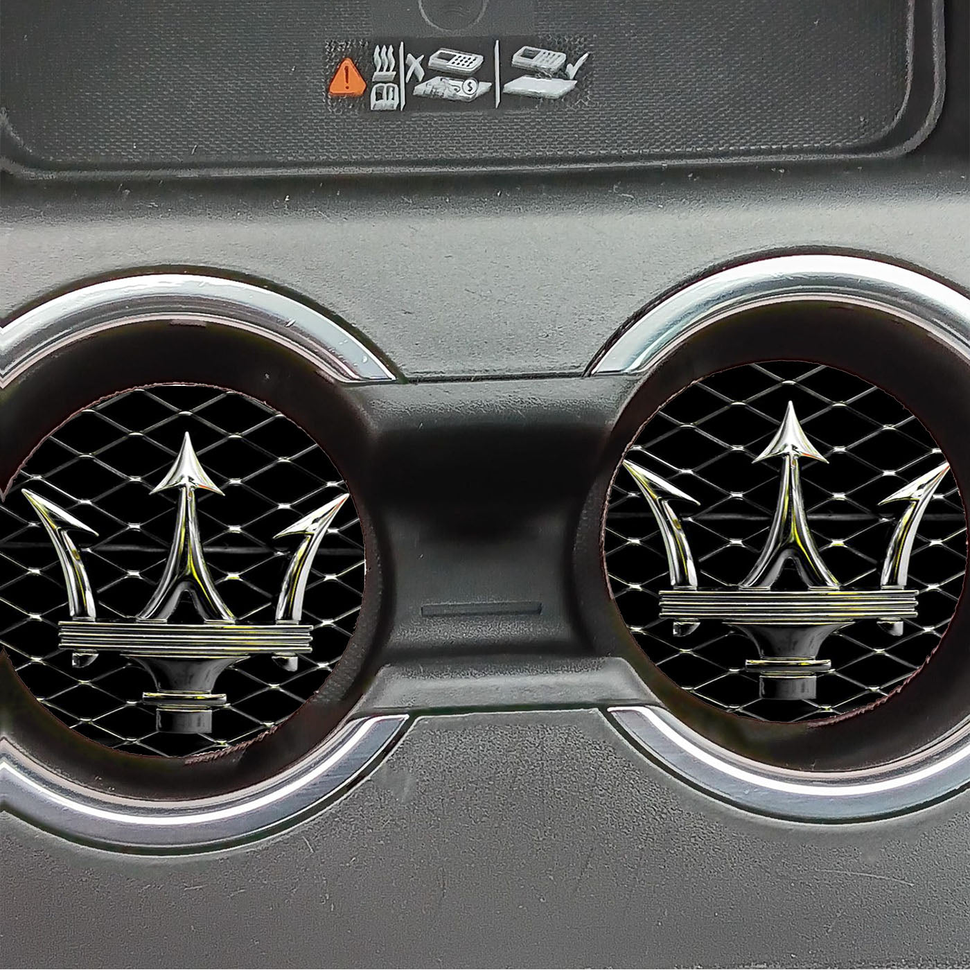 Maserati Trident Emblem Car Coasters