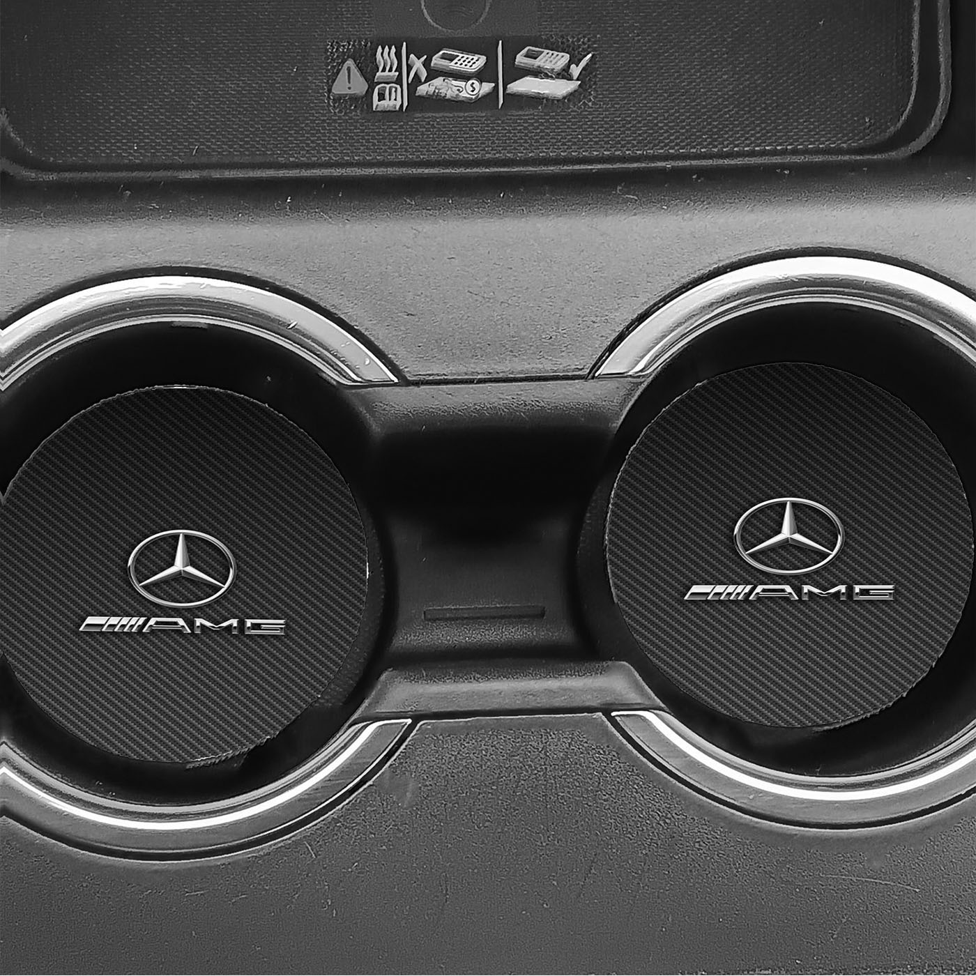 Mercedes Amg Carbon Car Coasters