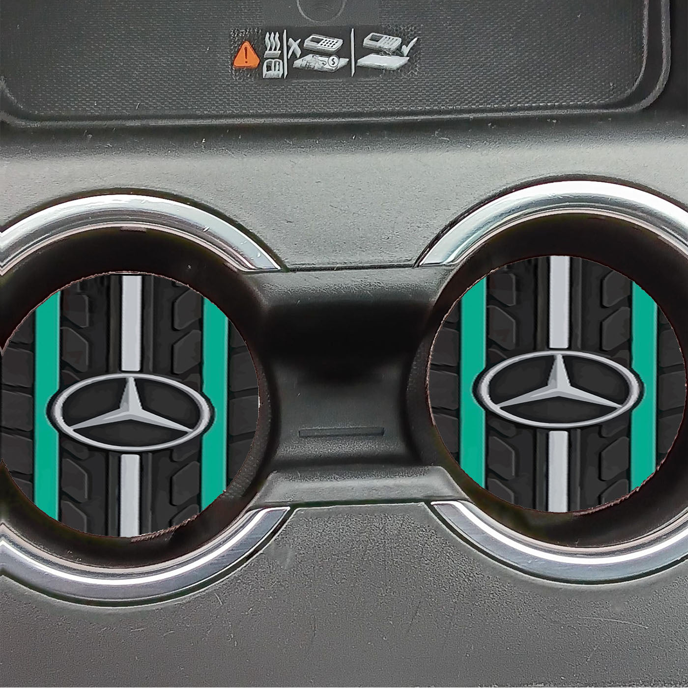 Mercedes Benz Car Logo Car Coasters