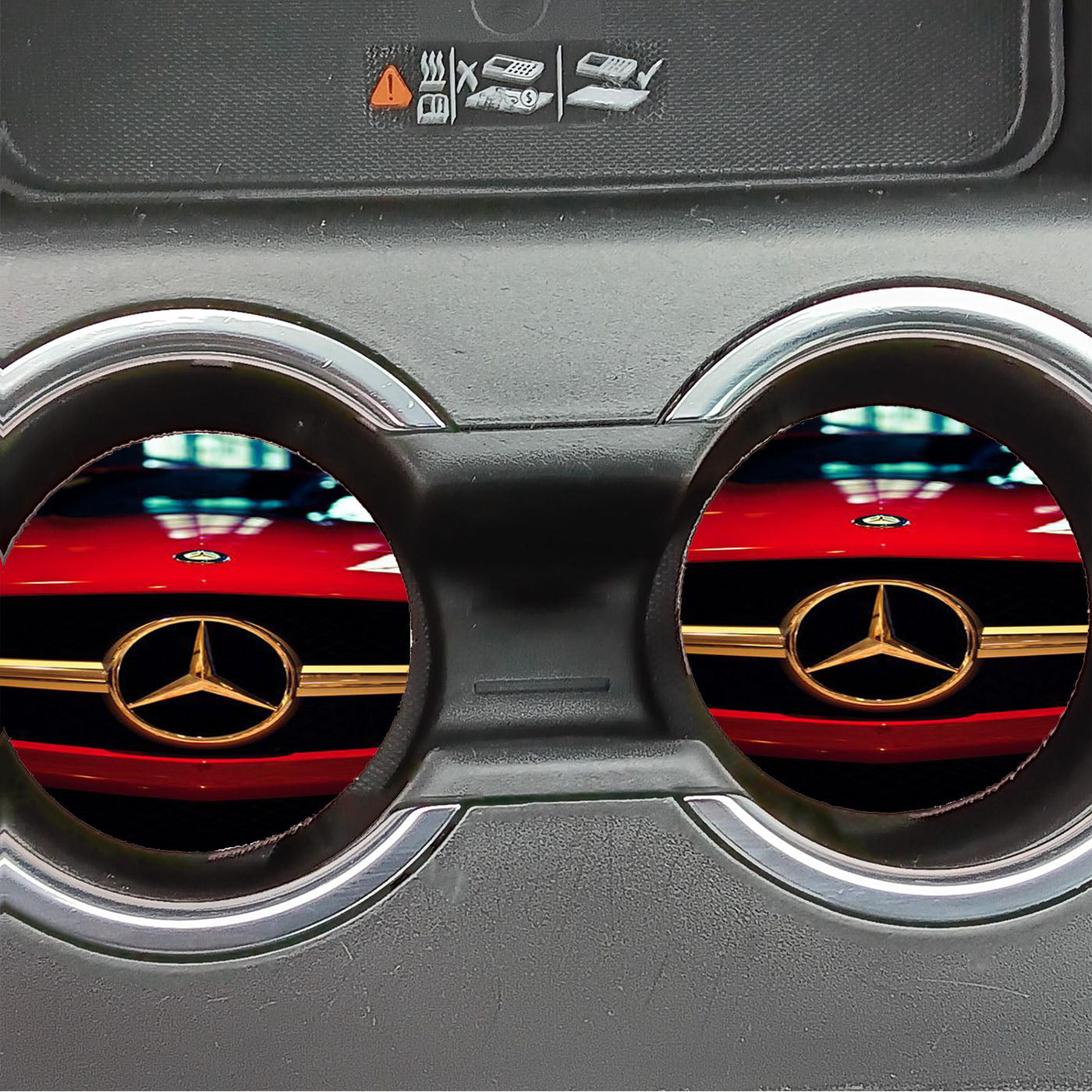 Mercedes Logo Cars Wheels Car Coasters