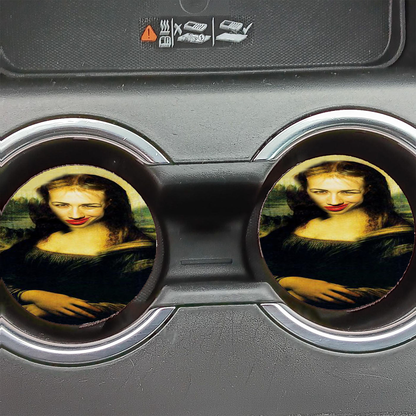Miranda Sings Mona Lisa Car Coasters