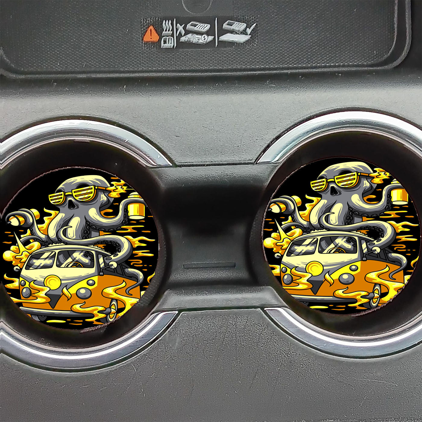 Octopus X Vw Graffiti Art Car Coasters