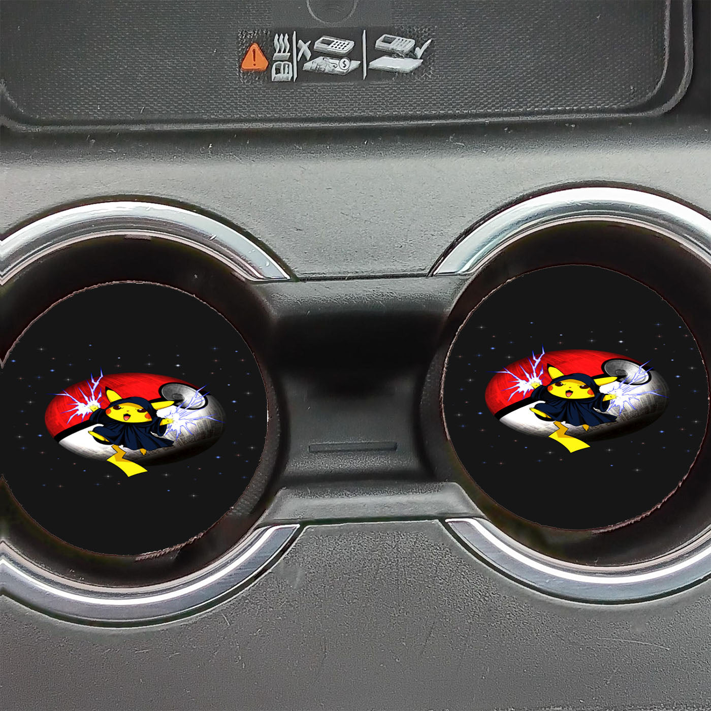 Pikachu Star Wars Heroes Car Coasters