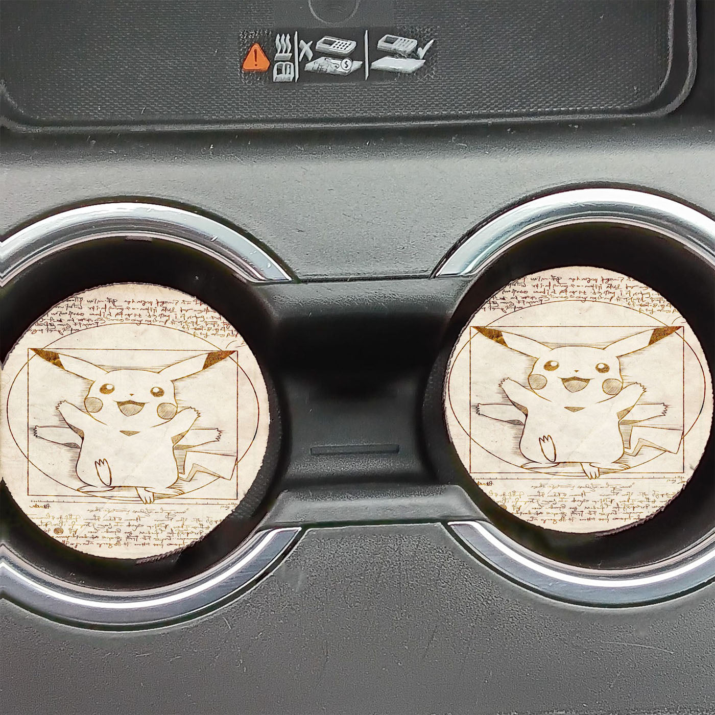 Pikachu Car Coasters