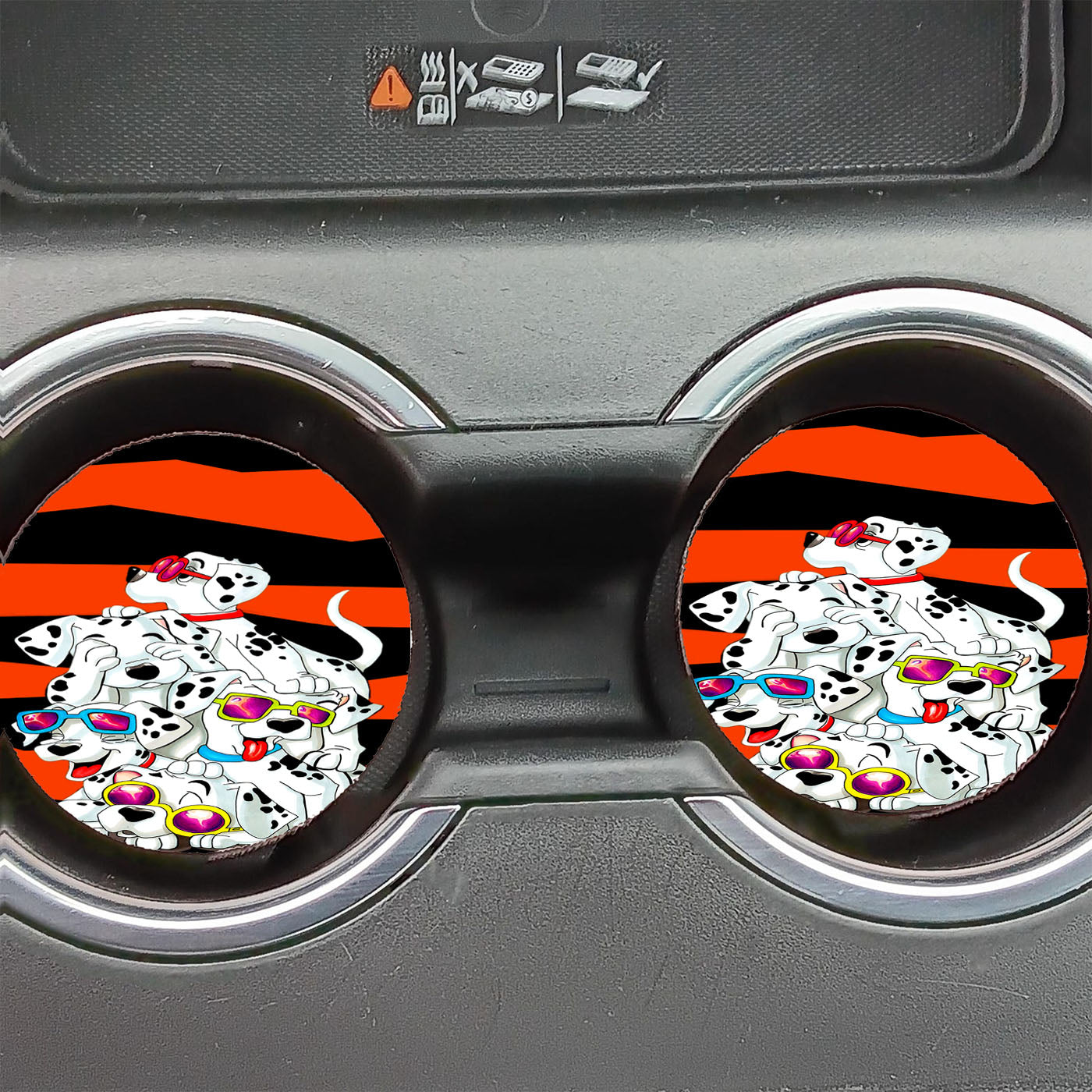101 Dalmatians Cartoon X Golf Tyler Car Coasters