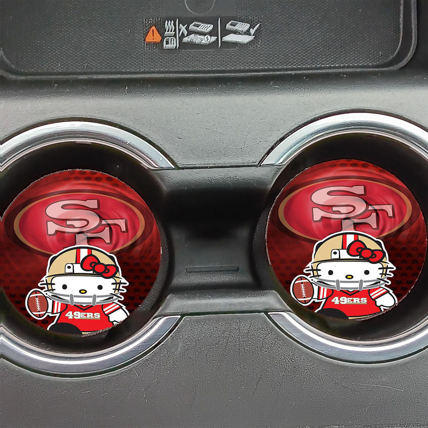 49Ers Hello Kitty Car Coasters