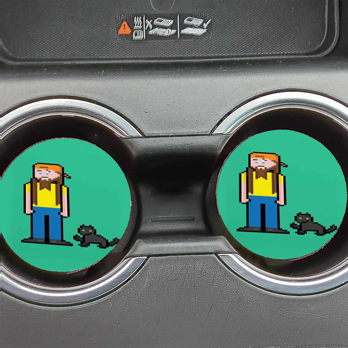 8Bit Smooth Mcgroove Art Car Coasters