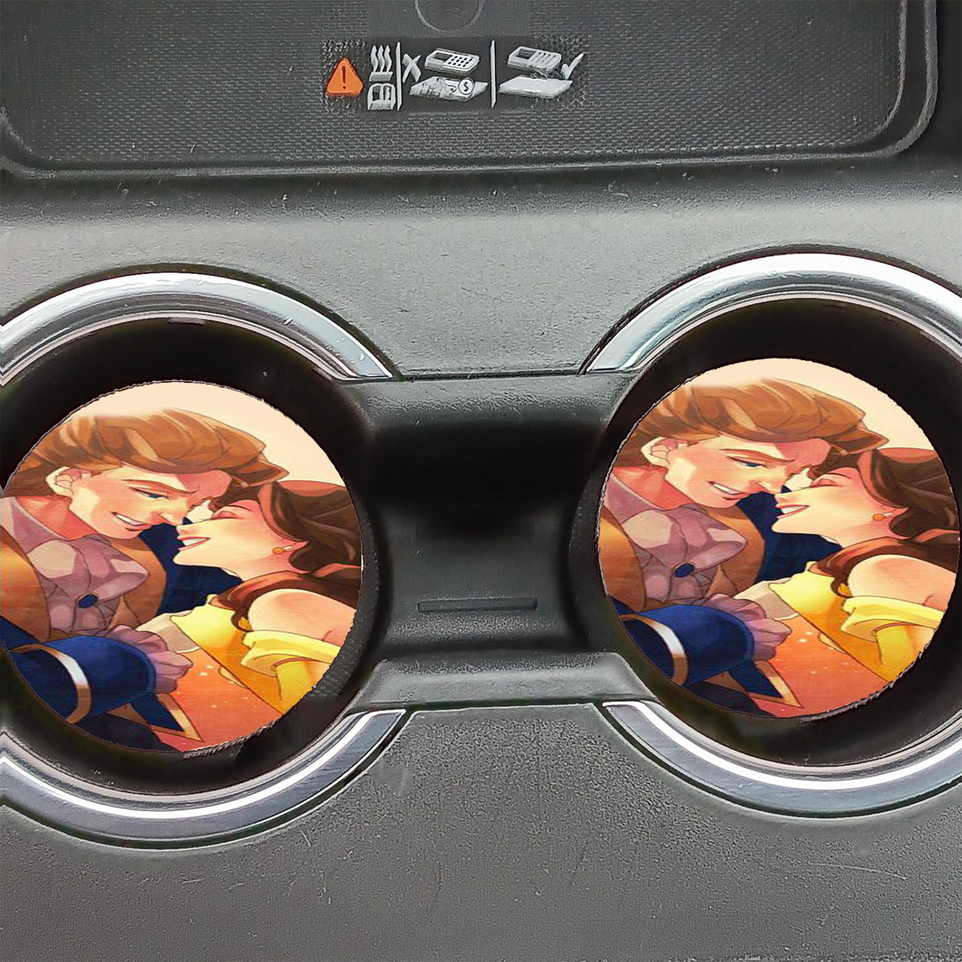 Adam And Belle Disney Car Coasters