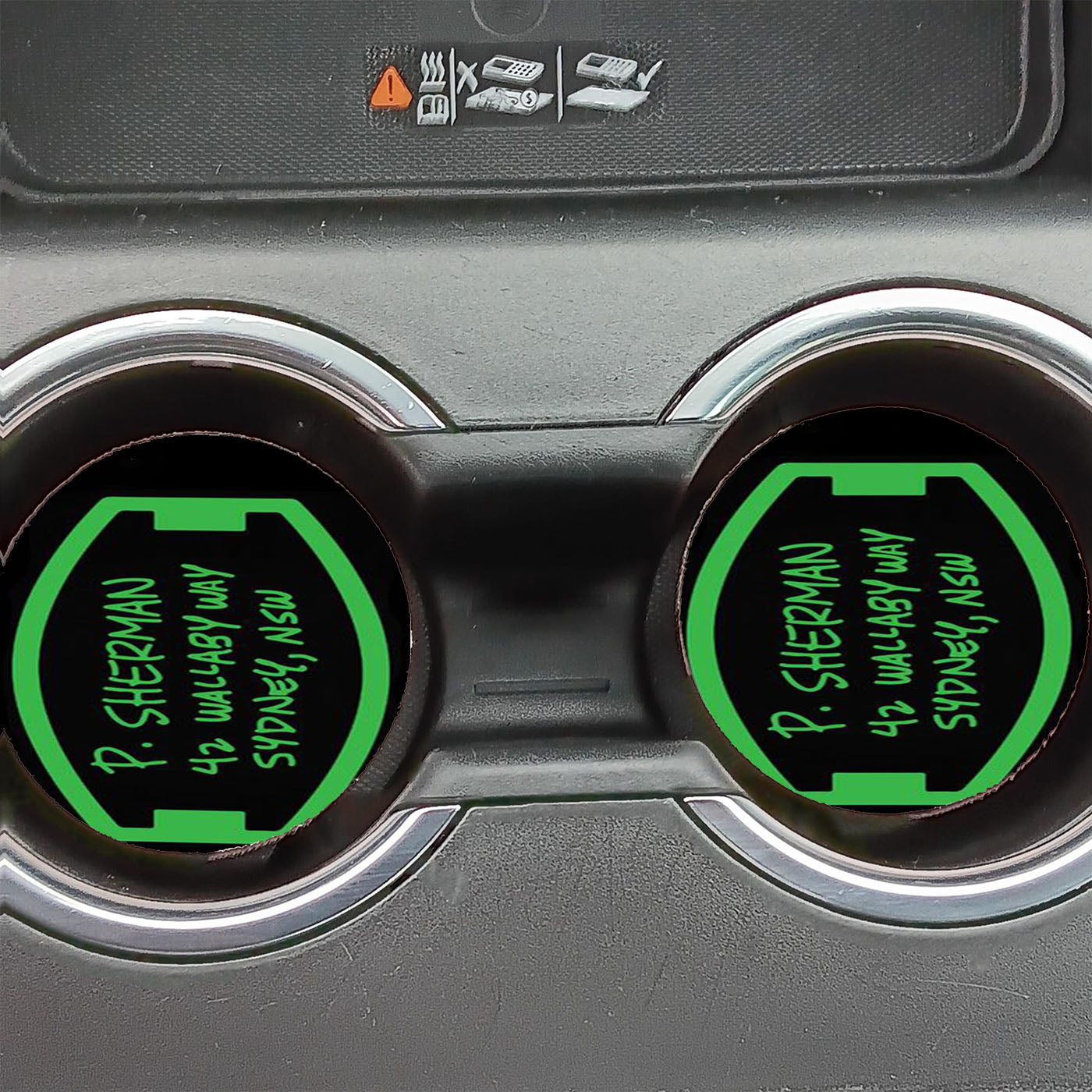 Address Finding Nemo Car Coasters