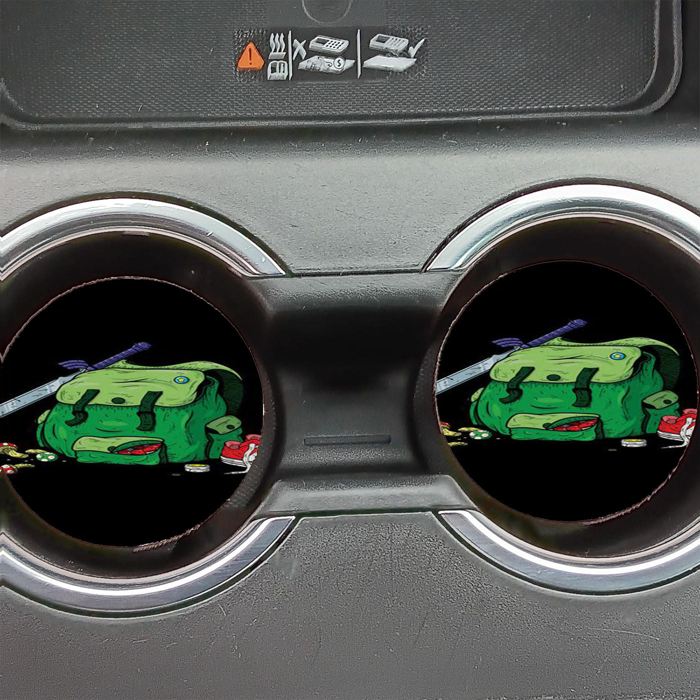 Adventure Pack Black Car Coasters