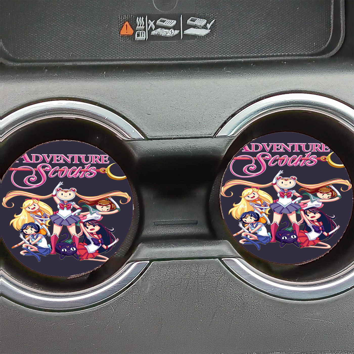 Adventure Scouts Sailor Moon Car Coasters