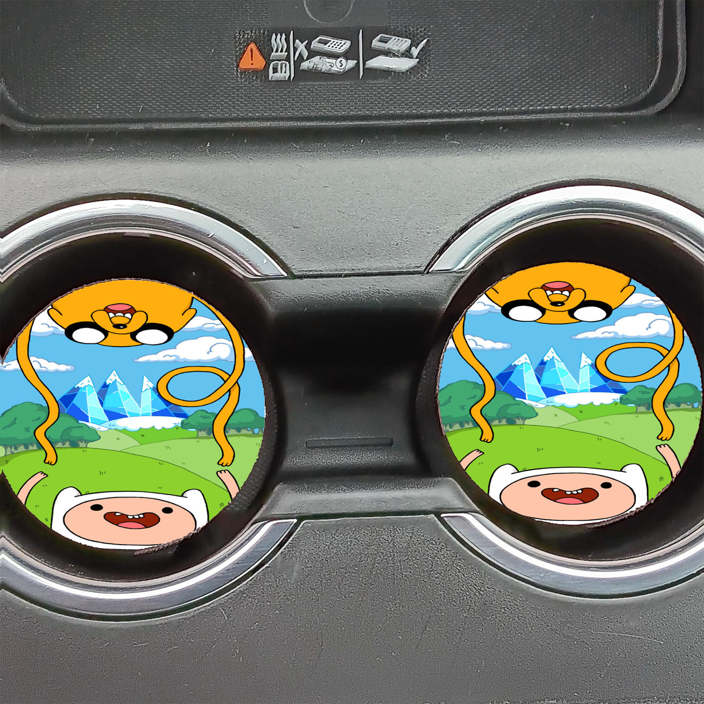 Adventure Time 2 Car Coasters