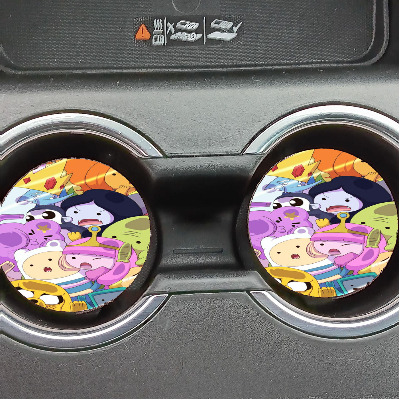 Adventure Time 4 Car Coasters