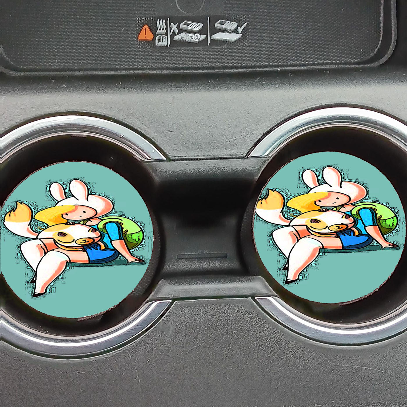 Adventure Time 5 Car Coasters
