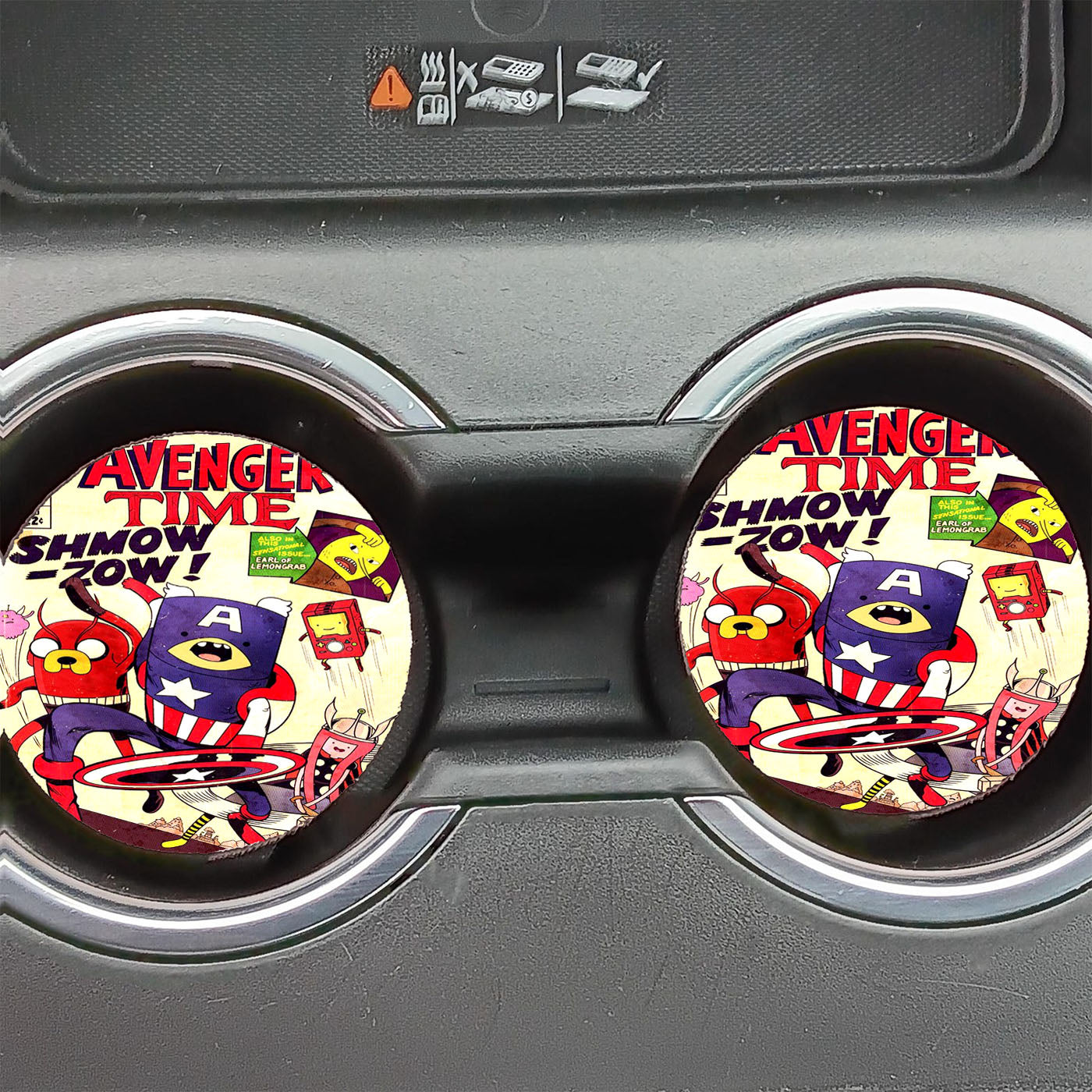 Adventure Time Avenger Comics Car Coasters