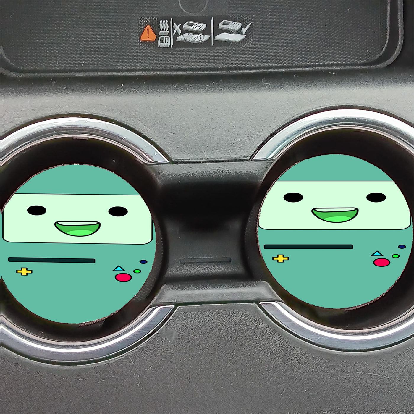Adventure Time Beemo Advanture Car Coasters