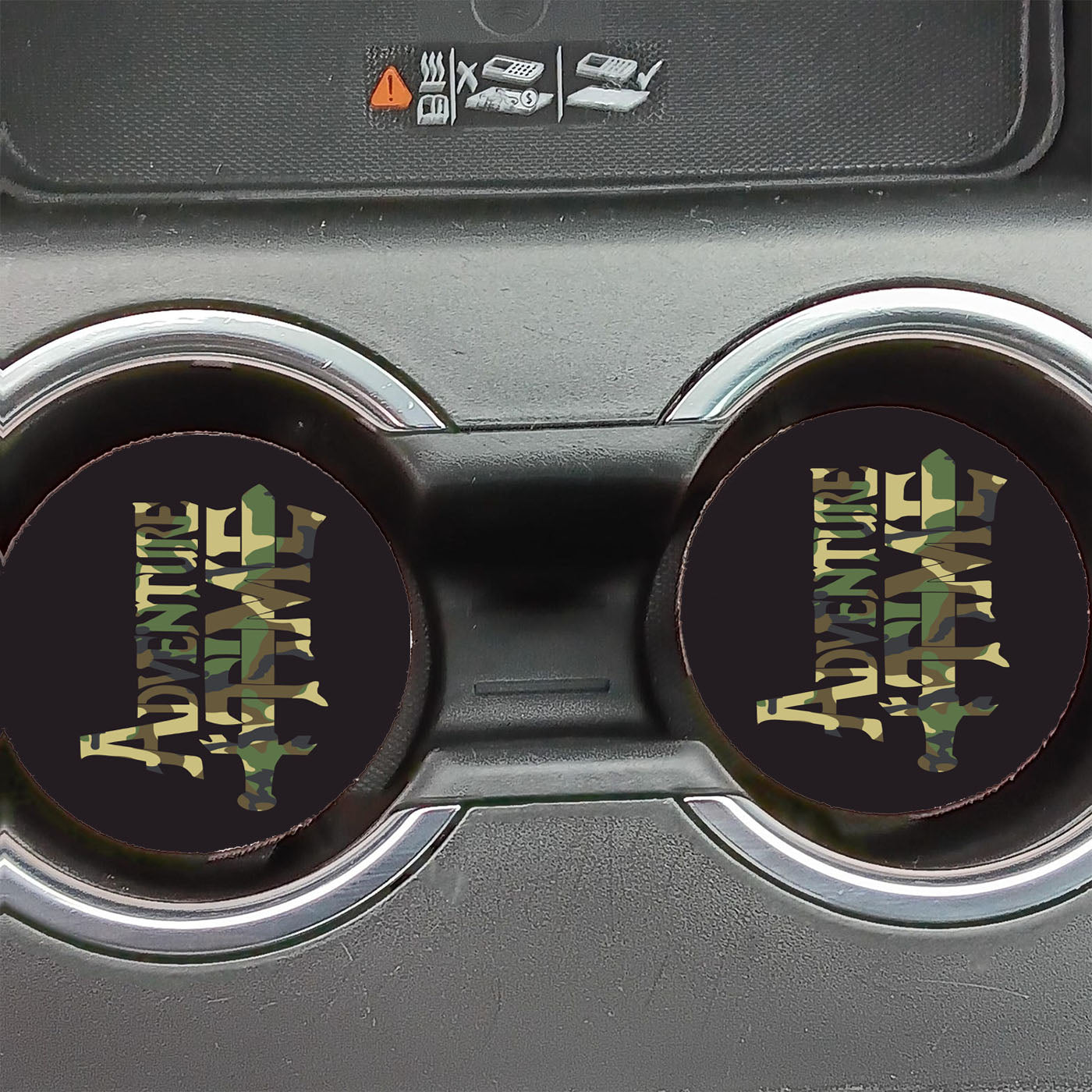 Adventure Time Camou Car Coasters