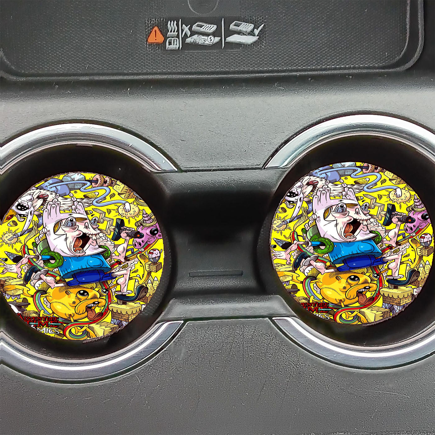 Adventure Time Comics Doodle Car Coasters