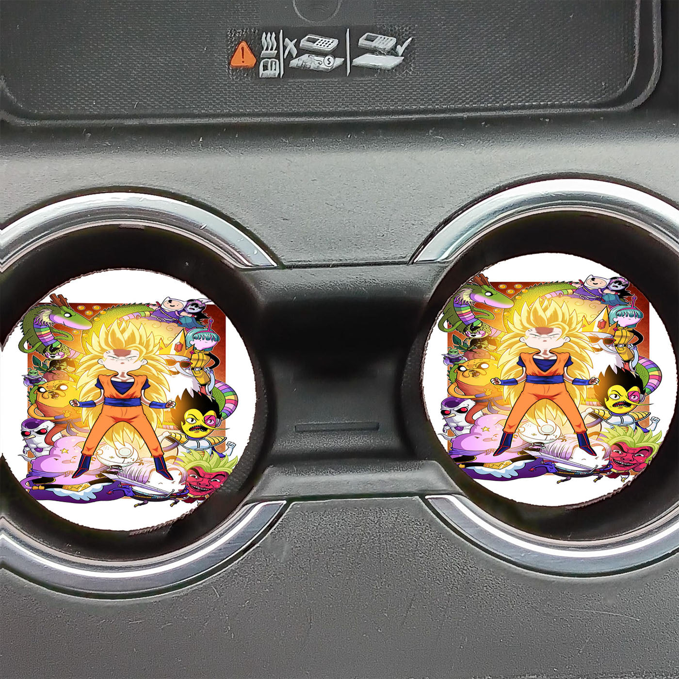 Adventure Time Dragon Ball Car Coasters