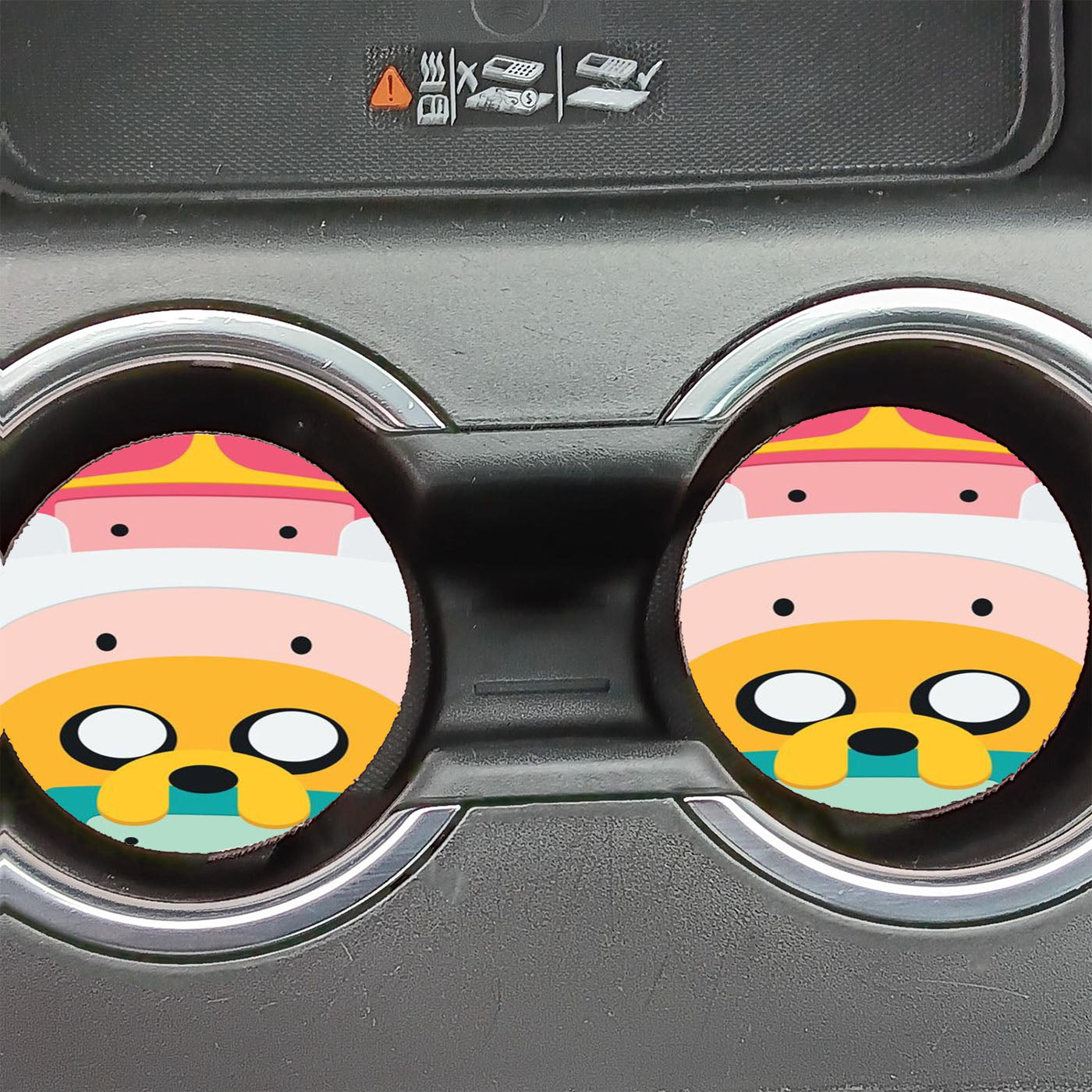 Adventure Time Face Car Coasters