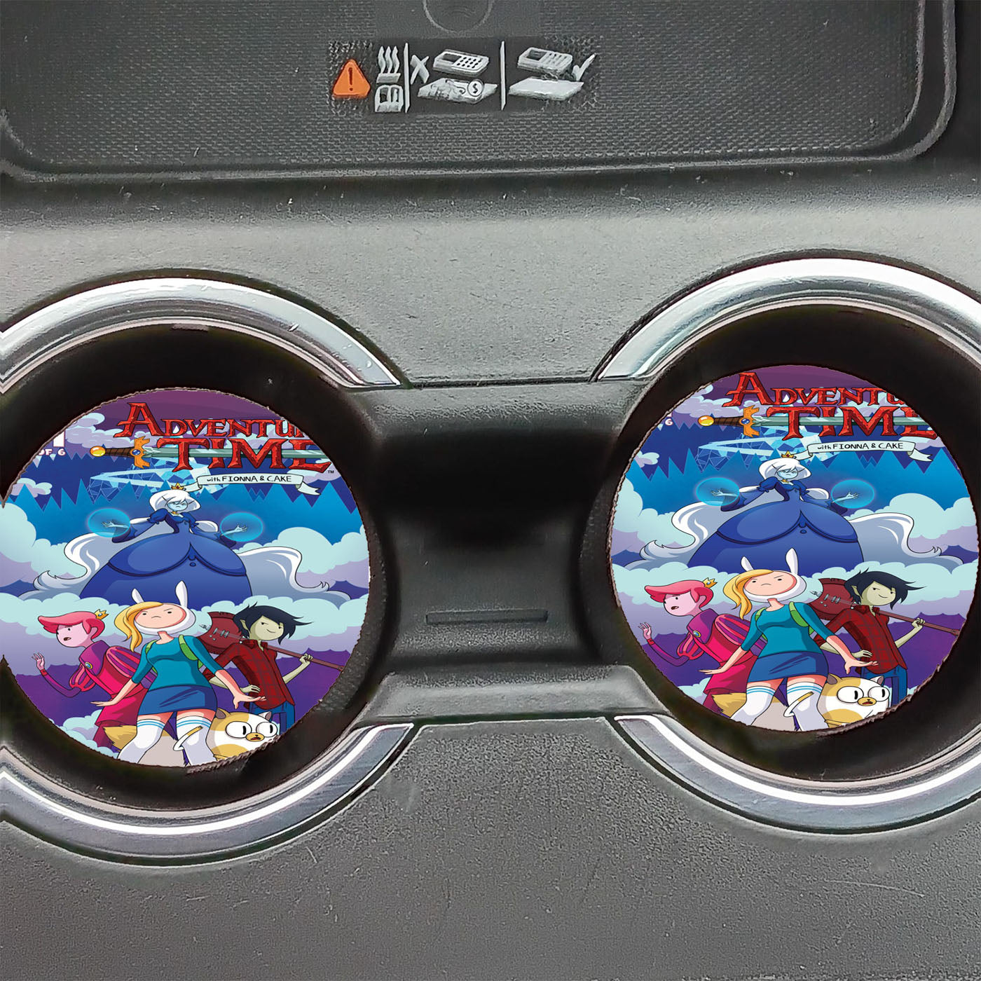 Adventure Time Fiona And Cake Car Coasters