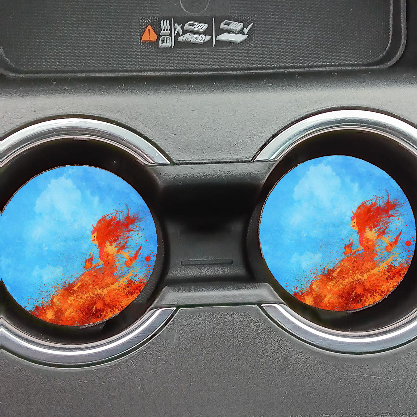 Adventure Time Flame Princess By Melissa Smith Car Coasters