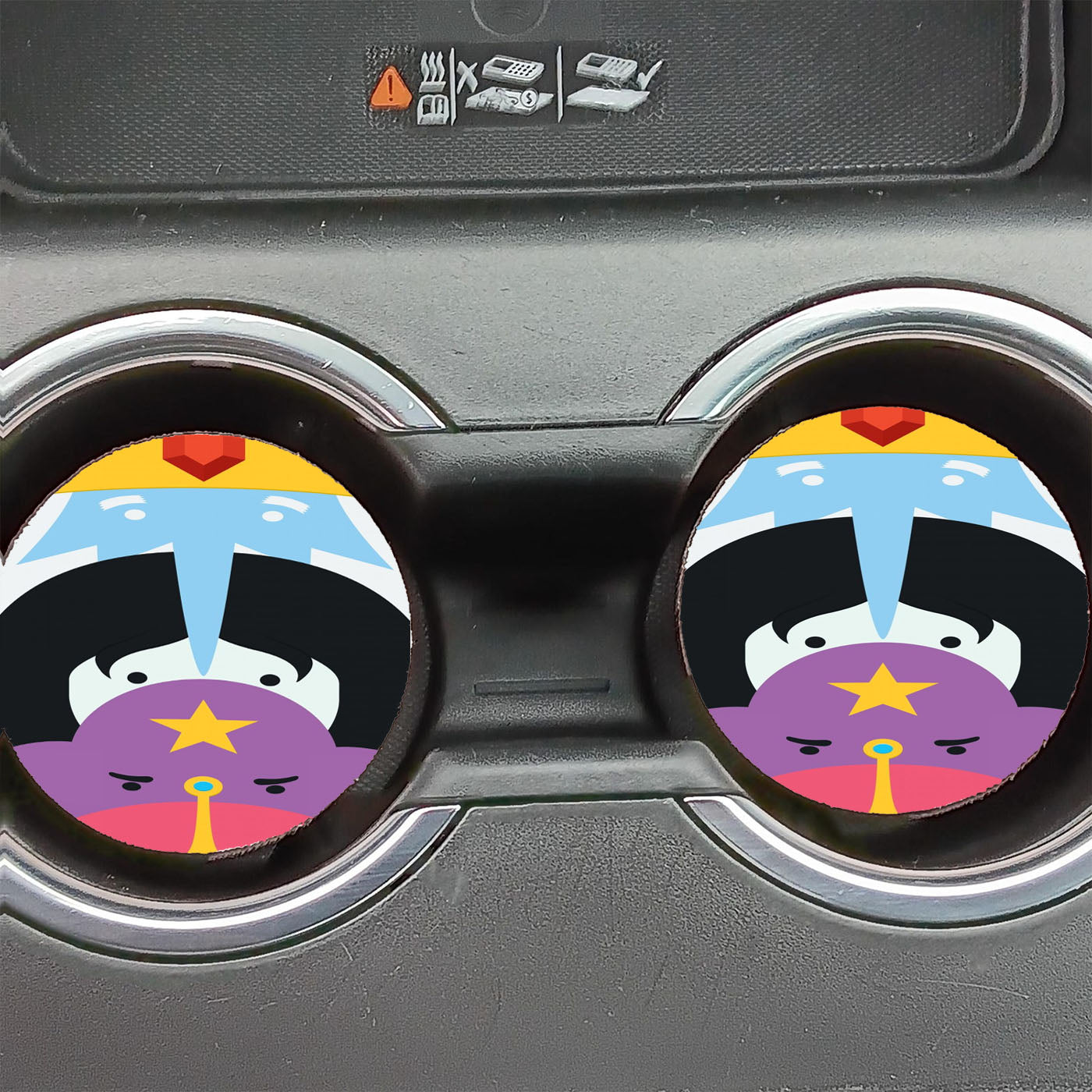 Adventure Time Ice King Marceline Lumpy Space Princess Car Coasters