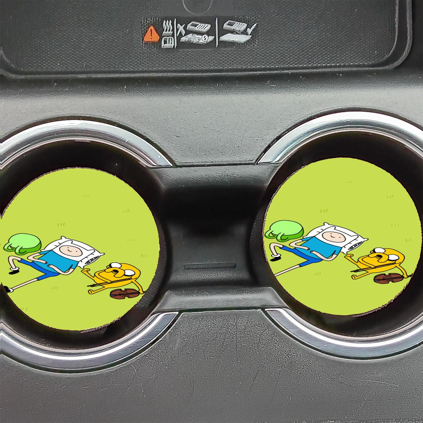 Adventure Time In Yard Car Coasters
