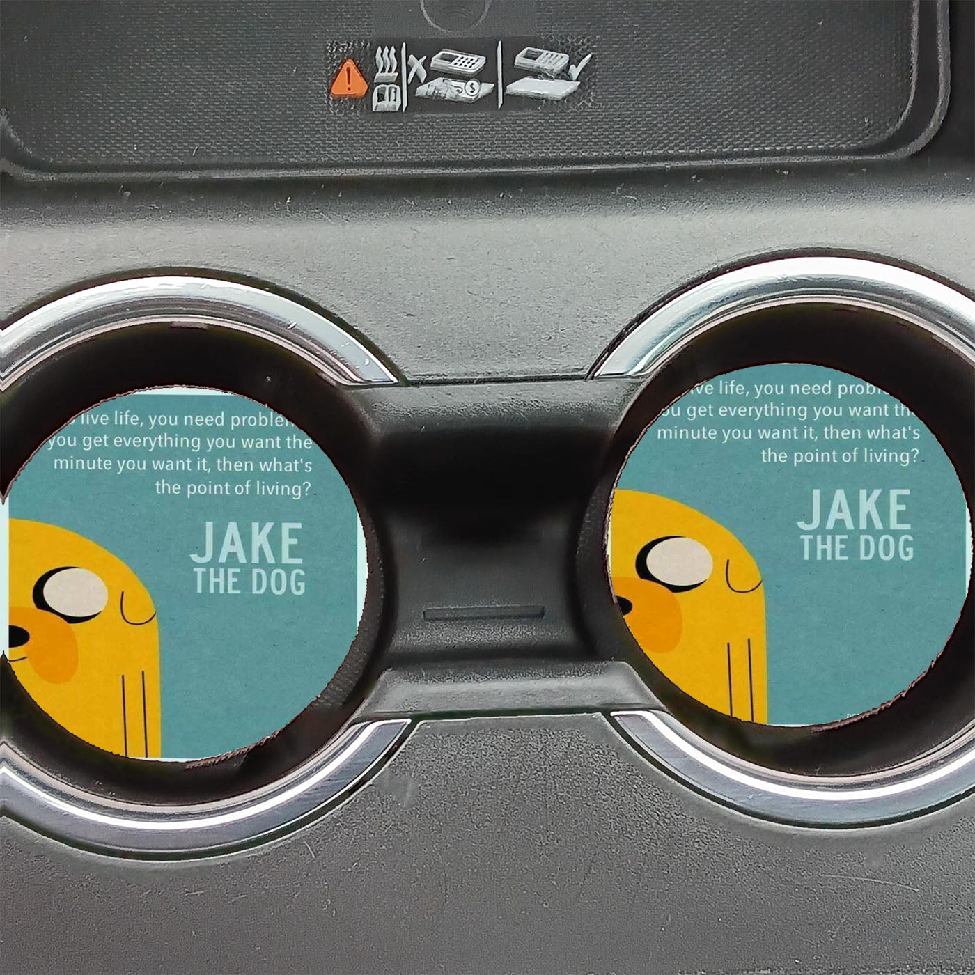 Adventure Time Jake The Dog Face Car Coasters