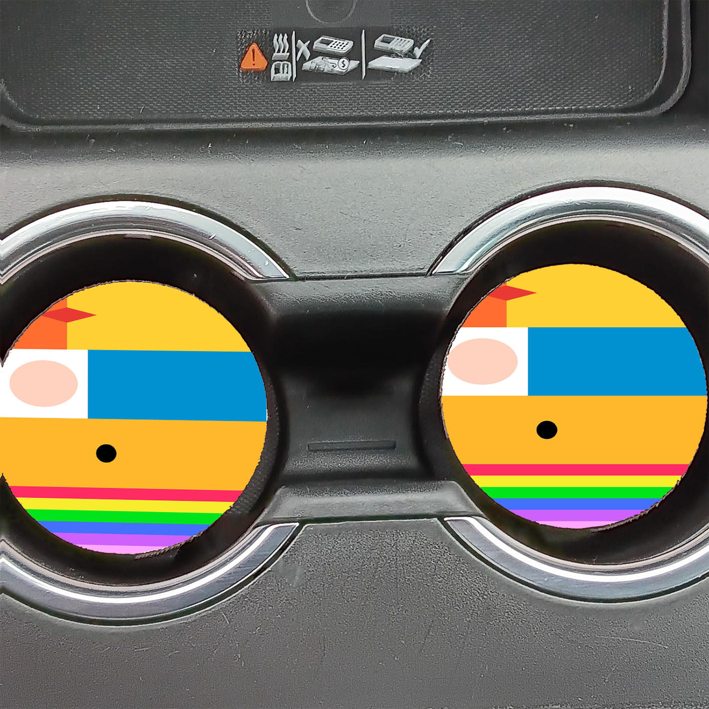 Adventure Time Minimalist Car Coasters