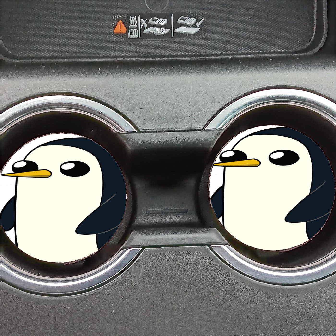 Adventure Time Penguin Car Coasters